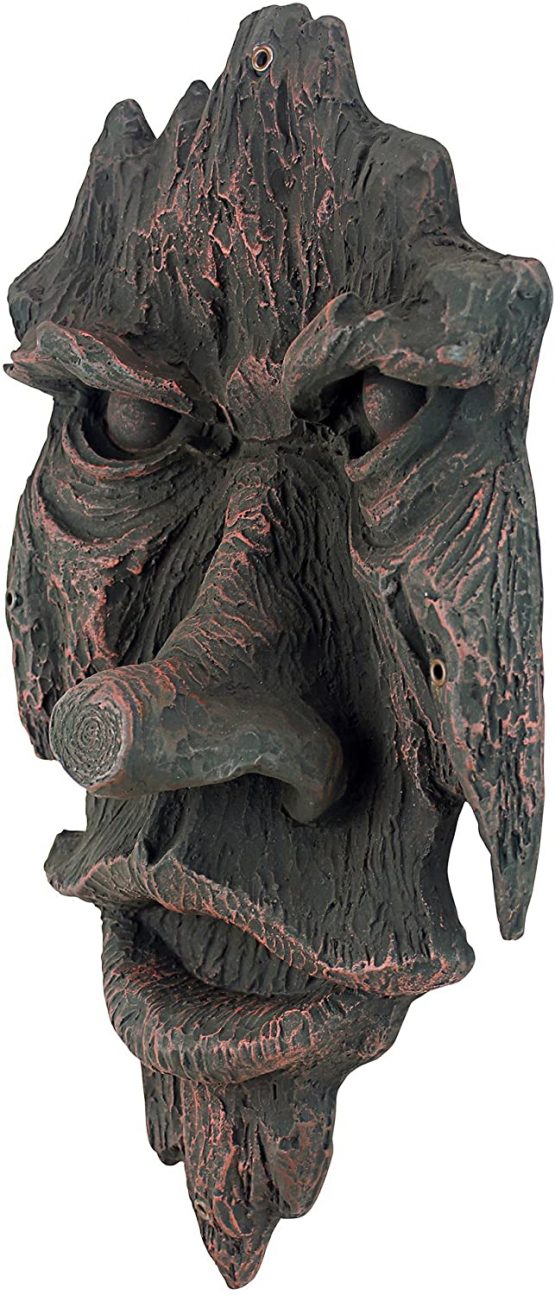 Design Toscano The Spirit of Nottingham Woods Greenman Wall Sculpture, 38 cm, Polyresin, Woodtone
