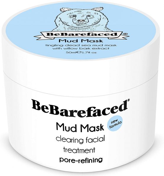 BeBarefaced 100% VEGAN Face Care Mask with Salicylic Acid and Dead Sea Mud - Facial Mask - Face Masks Beauty - Clay Mask - Blackhead and Acne Treatment - Face Masks Skincare - Christmas Gifts for Women