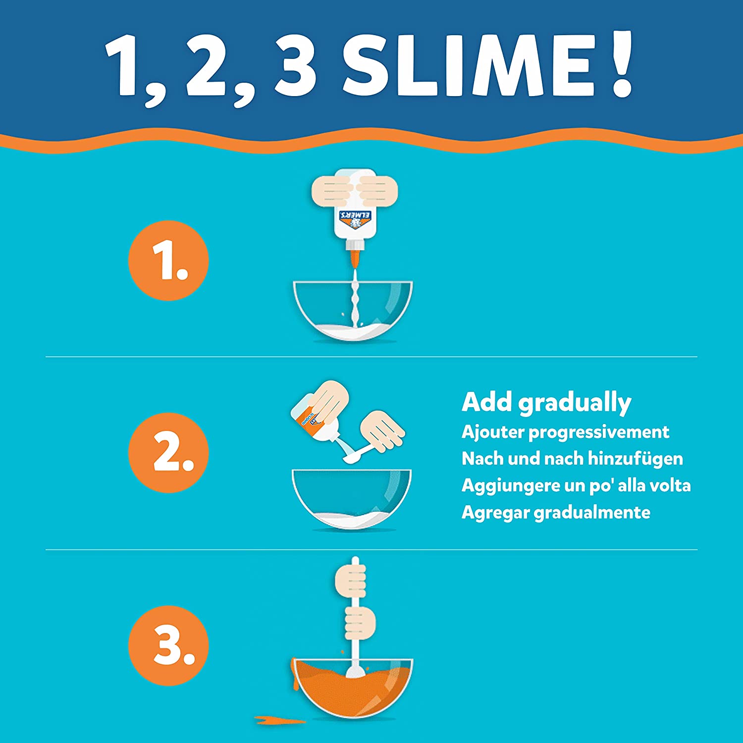 Elmer’s Metallic Slime Kit, Aquamarine Blue, Pink, 1 pack - Image 4