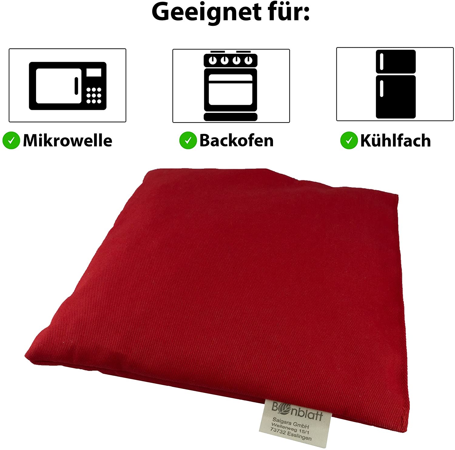 Organic cherry stone pillow by Bonblatt®, Oeko-Tex 100 certificate, naturally and fairly produced in Germany, heat cushion - Image 4