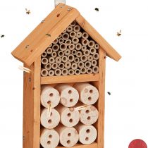 Relaxdays Insect Hotel Assembly Kit, Shelter for Bugs, Bees & Lacewings, Build Your Own, 26 x 16 x 6 cm, Yellow