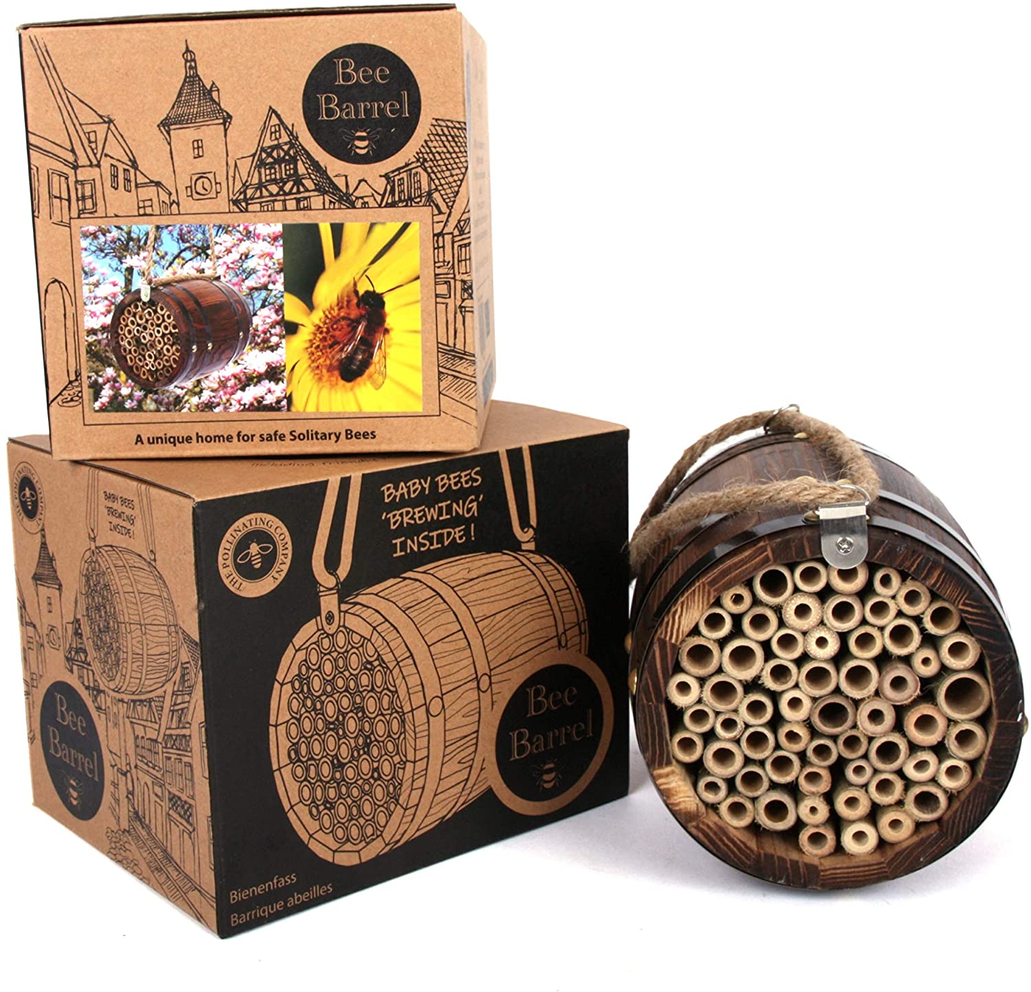 Wildlife World BBAR Barrel for Solitary Bees Brown - Image 4