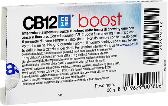 CB12 Boost Sugar Free Gum - Strong Mint (2) - Image 2