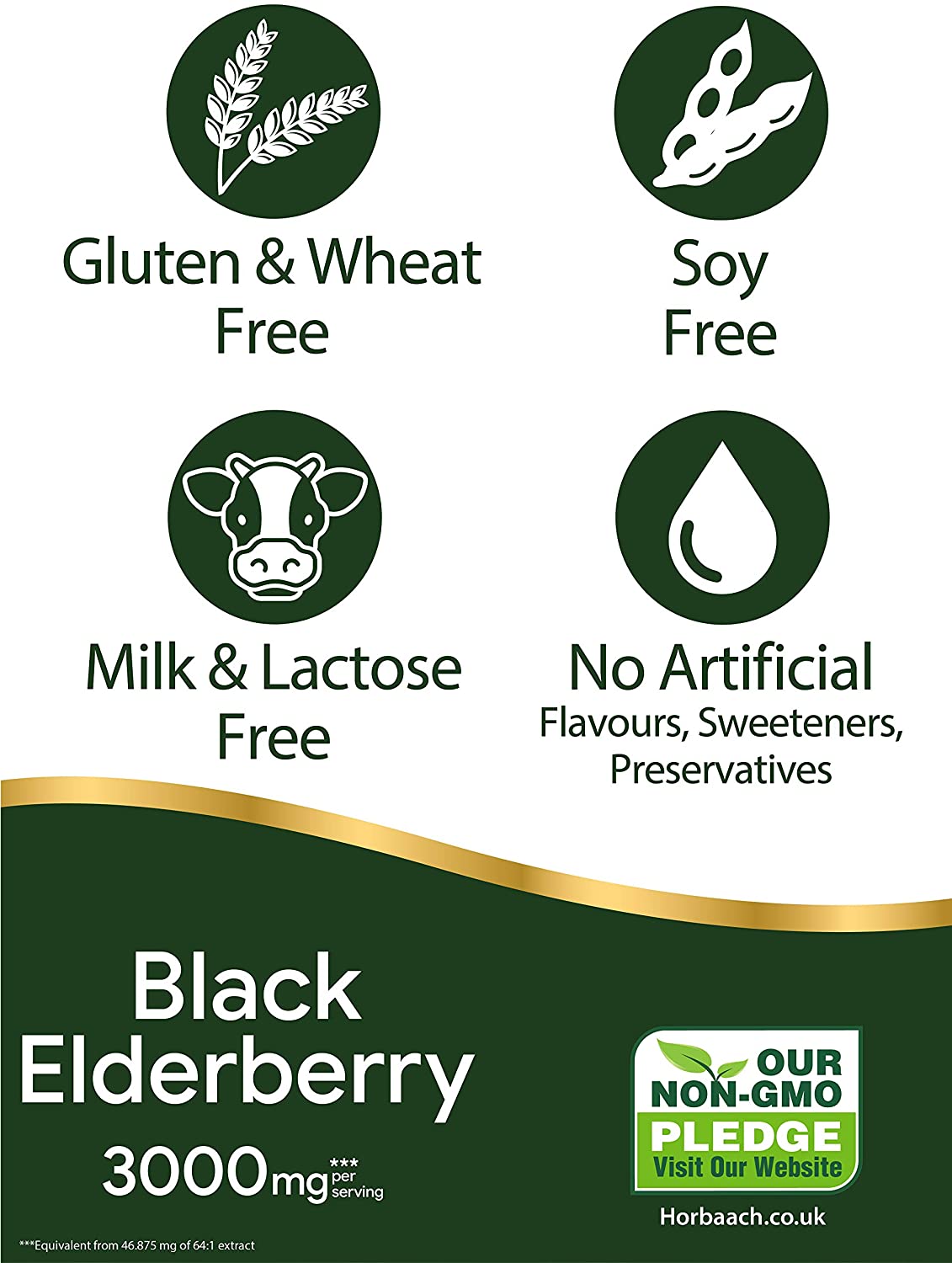 Elderberry Supplement 3000mg, 180 count (Pack of 1) - Image 3
