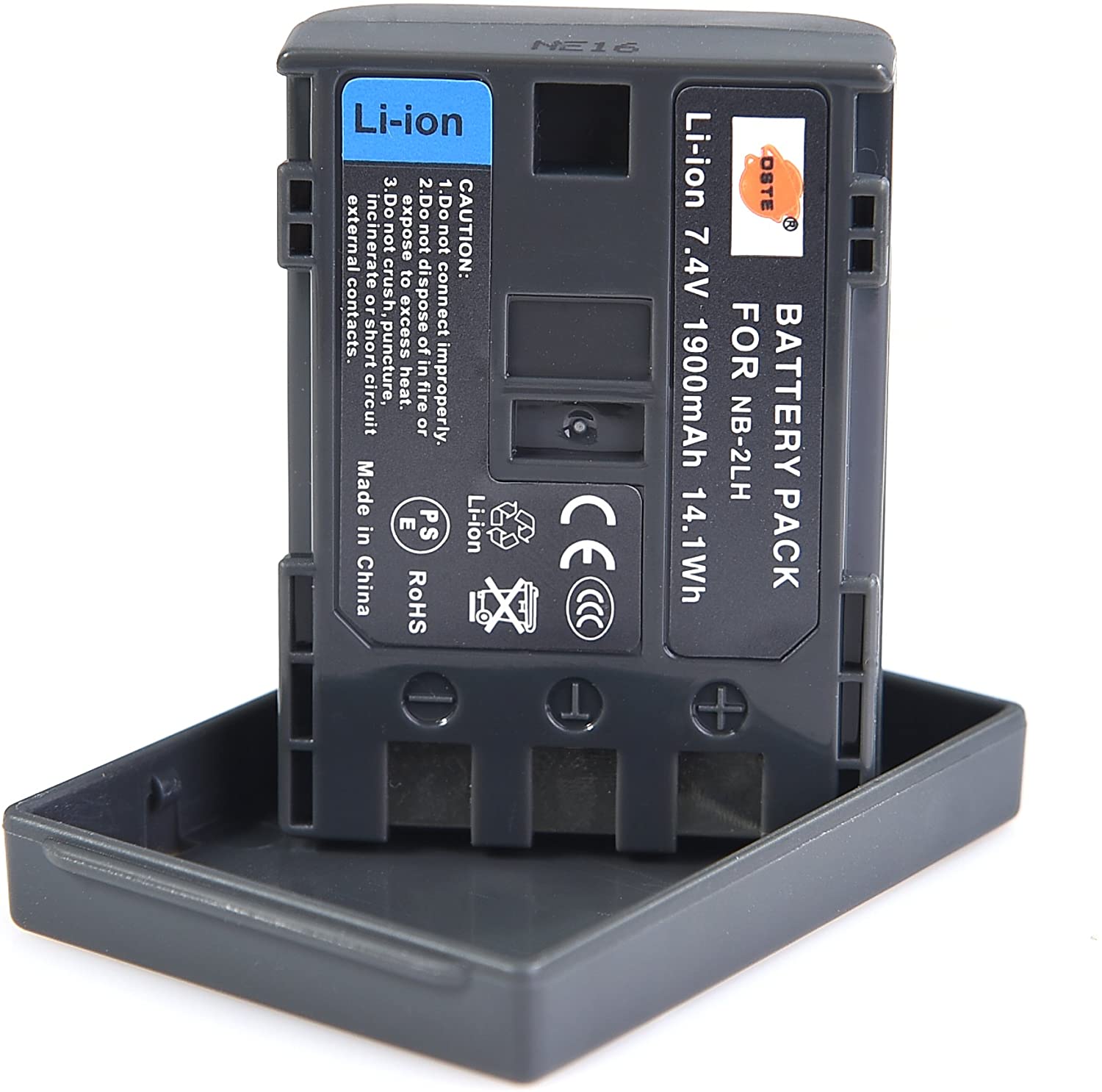 DSTE® 2pcs NB-2LH Rechargeable Li-ion Battery for Canon NB-2L, NB-2LH, BP-2L5, BP-2LH, Canon Optura 30, 40, 50, 60, 400, 500 - Image 2