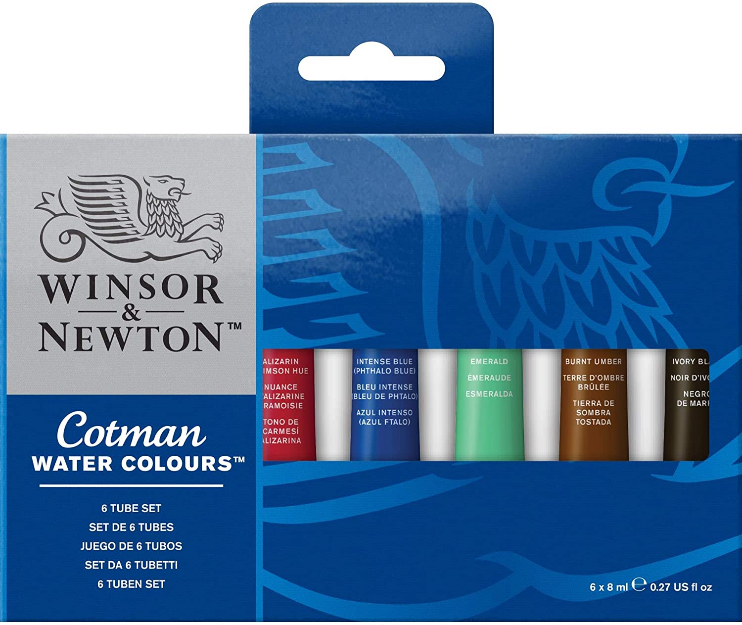 Winsor & Newton, Cotman Watercolour '6 Tube Collection', 6 x 8ml Tubes, 6 Colours - Tube Set, 8 ml (Pack of 6)