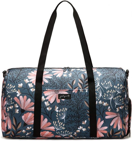Jadyn B Weekender Bag - 56 cm./22 inch - 52L - Overnight or Weekend Duffel Bag with Shoe Pocket
