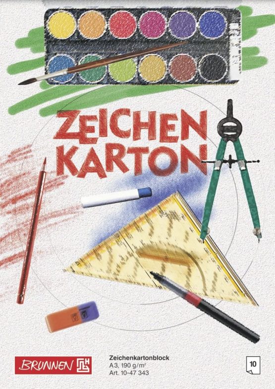 Brunnen A3 Sketching Cardboard Pad with 10 Pages 297 x 420 mm 190 g/m² - Image 2