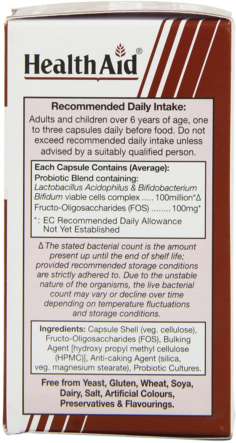HealthAid Acidophilus, 60 Vegicaps, Other, 60 Count (Pack of 1) - Image 2