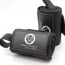 Mammal Strength Wrist Wraps - Premium Heavy Duty Wrist Support with Thumb Loop - Black or White - Gymnastics, Weightlifting, Gym training, Powerlifting