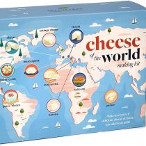 Cheese of the World Making Kit, 10 Cheese, Thermometer included, Make your own Mozzarella, Halloumi, Burrata, Paneer
