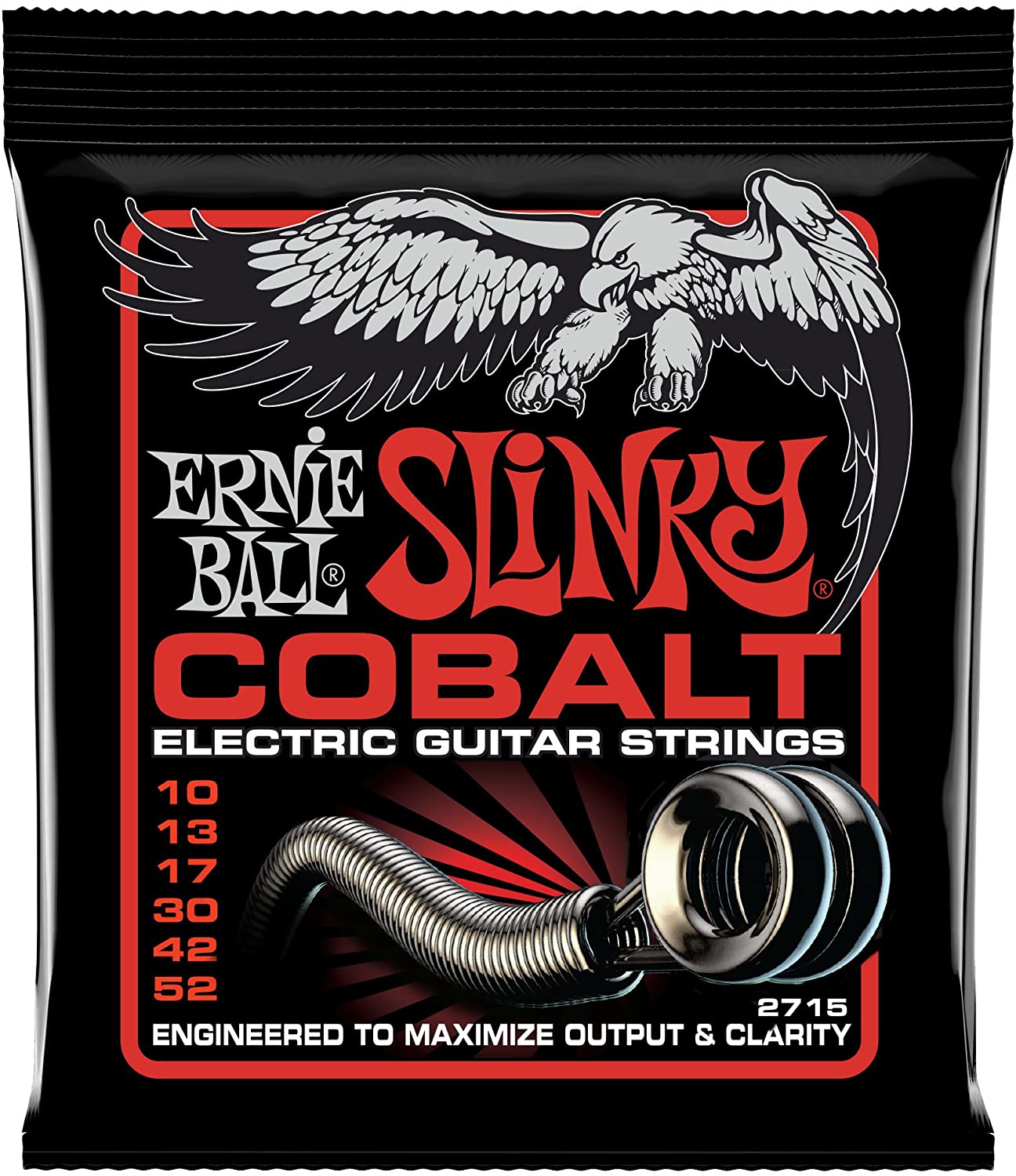 Ernie Ball Skinny Top Heavy Bottom Slinky Cobalt Electric Guitar Strings - 10-52 Gauge, Skinny Top Heavy Bottom (10-52), Single Pack