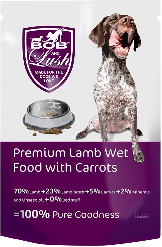 Bob & Lush Luscious 70% Lamb Wet. Super Tasty with 100% Fresh Meat for Discerning Dogs … (Luscious Lamb without Gravy, 20 x 100g Pouches) - Image 2