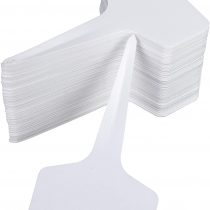 HONGXIN-SHOP Plant Labels Garden Plastic Floral Tags Waterproof Nursery Seed Markers T –Type DIY Craft Sticks for Vegetable Herb Flower Pack of 100 White
