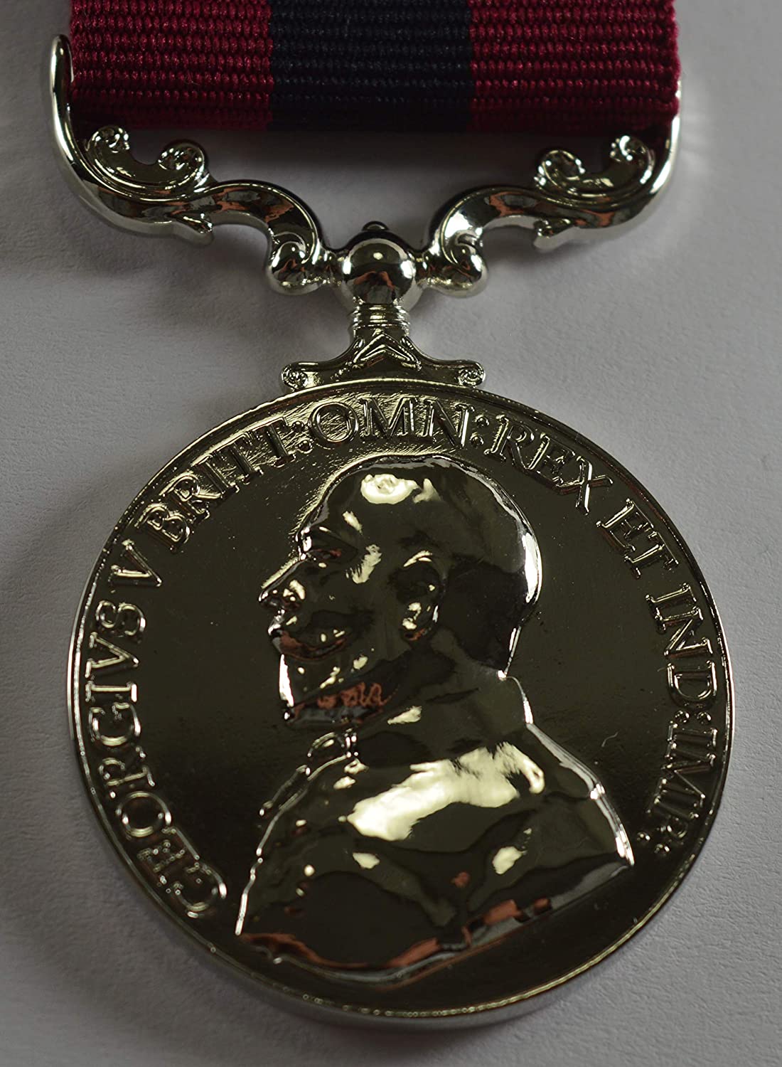 The Commemorative Coin Company Silver Full Size Replica WW1 George V Distinguished Conduct Medal with Ribbon - Image 4
