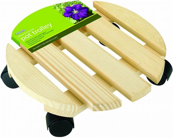 Gardman 09090 Round Short Pot Stand, Natural, 35 x 35 x 8 cm