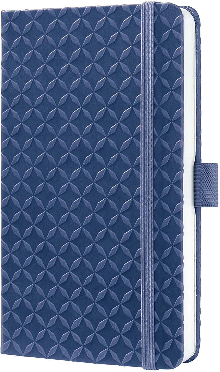 SIGEL JN100 Notebook Jolie, approx. A6, lined, hardcover, design indigo Blue, dark blue, approx. A6 (9,5 x 15 cm)