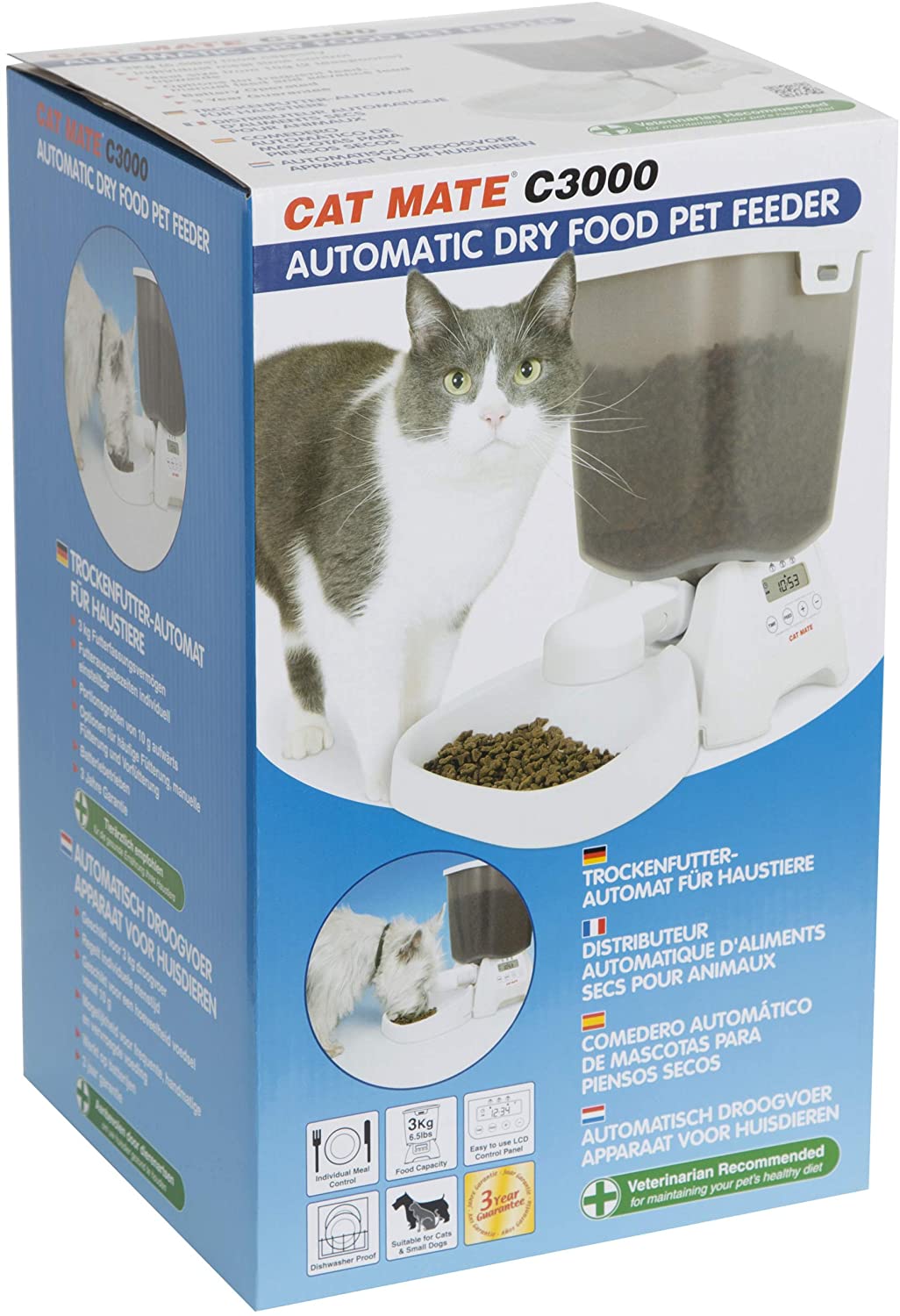 Cat Mate C3000 Automatic Pet Feeder For Cats and Small Dogs with a