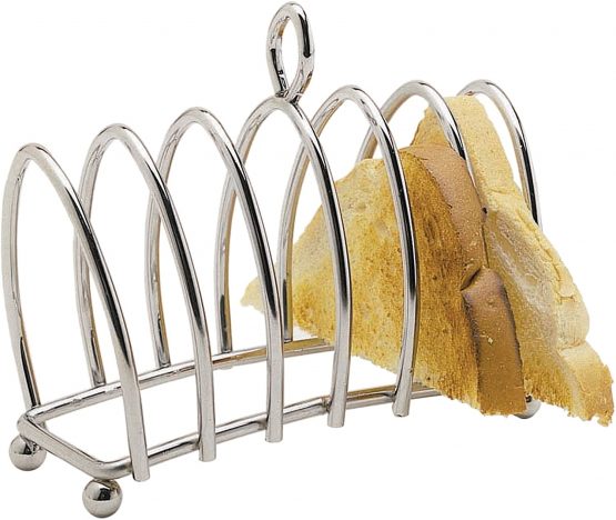 KitchenCraft KCTOAST 6 Slice Toast Rack with Chrome Plated Finish, Metal, 16 x 15 x 7 cm