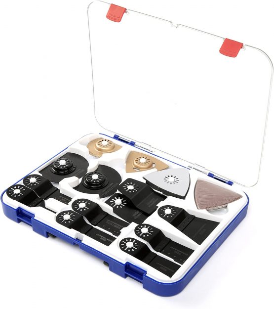 WORKPRO 24-Piece Oscillating Multi Tool Accessories Kit, Wood Metal Oscillating Saw Blades, Mix Multitool Blades Set for Cutting, Sanding, Grinding - Image 2