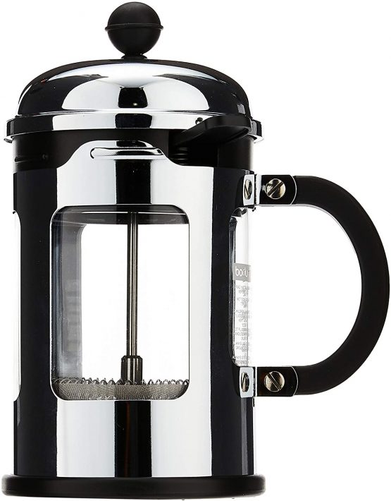 BODUM Chambord 4 Cup French Press Coffee Maker, Chrome, 0.5 l
