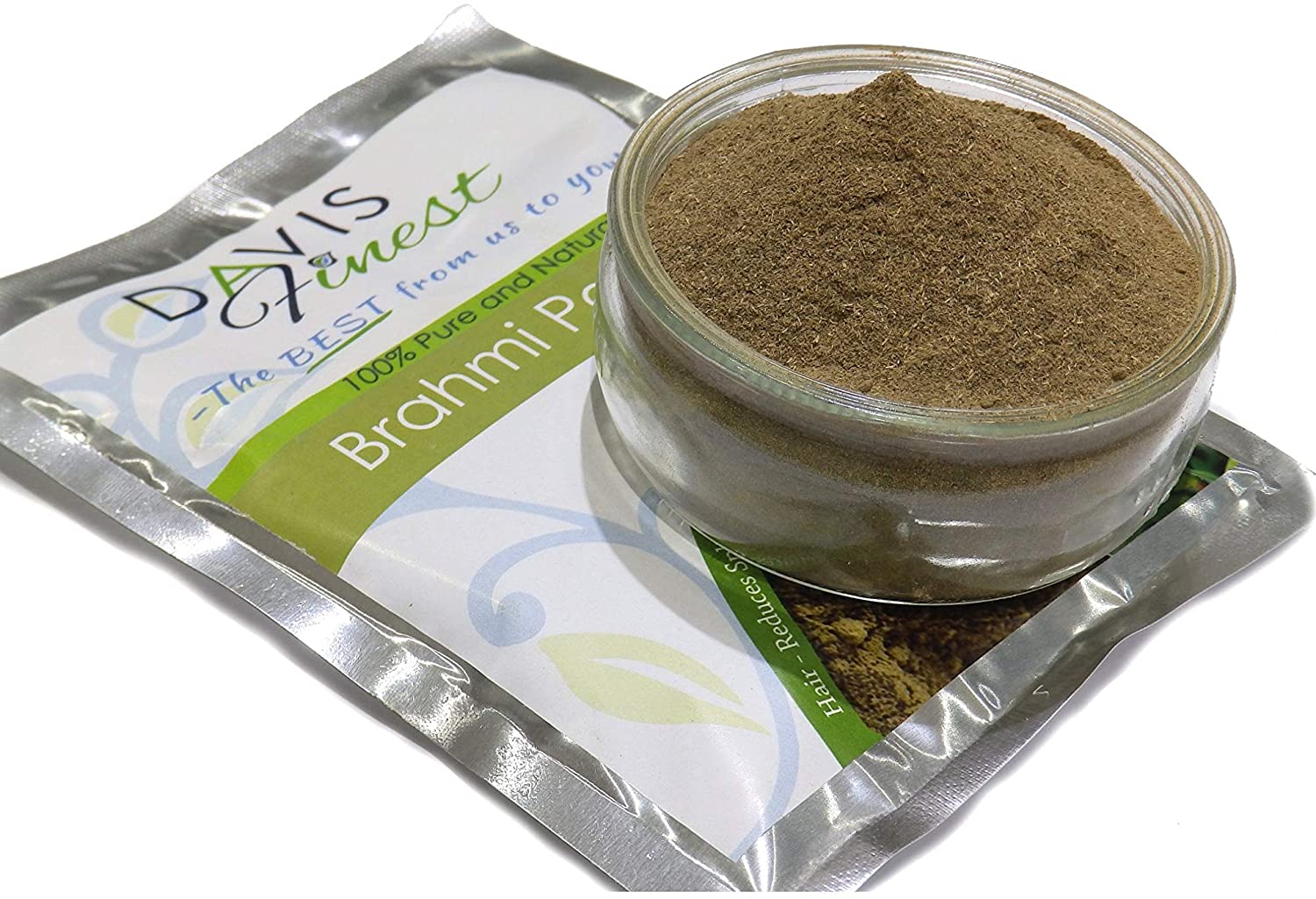 Davis Finest Organic Brahmi Powder 100g, Pure & Natural, Ayurvedic, Hair Growth Hair Mask, Thinning Hair, Reduce Hair Fall - Image 3