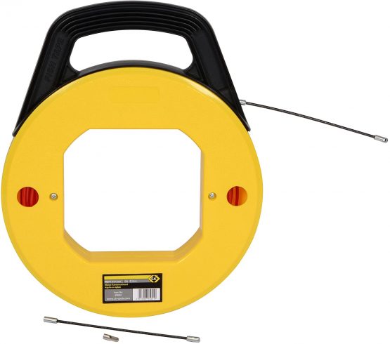 C.K 495053 Nylon Draw Tape, Black/Yellow, 25 m - Image 2