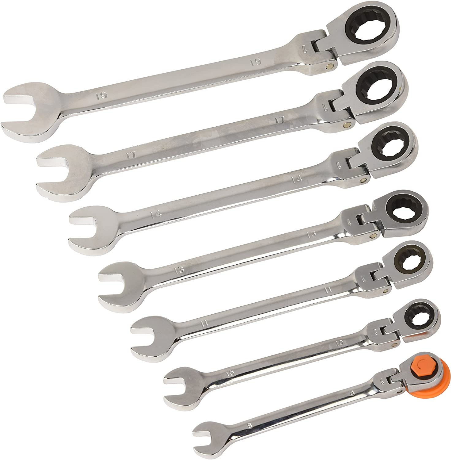 Rothenberger SEH000700 Socket Wrench Kit with Ratchet, 46 Pieces, Chrome-Plated, Black