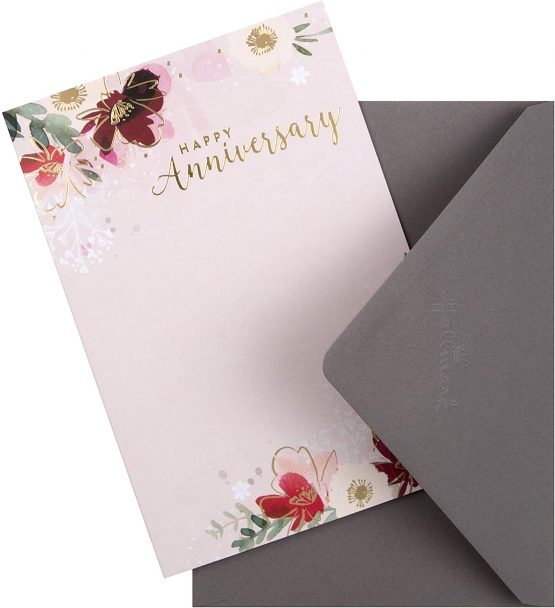 Anniversary Card from Hallmark - Classic Floral Design - Image 2
