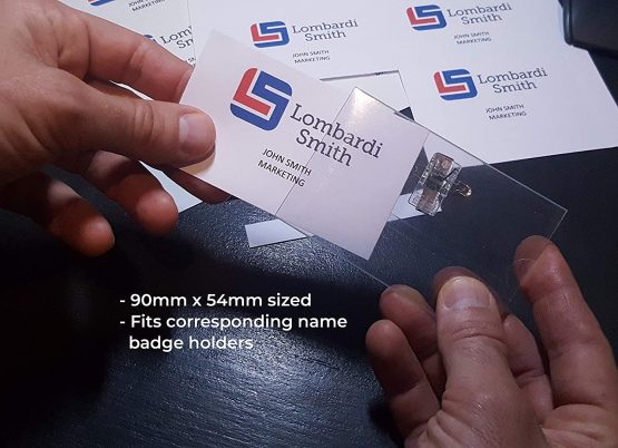 OfficeGear Perforated Printable Name Badge Insert Cards Business Card ID Badges Refills (550 Pack) 90x54mm or 9x5.4cm - White A4 Printable Card 150 GSM - 55 Sheet 550 Cards - Image 4