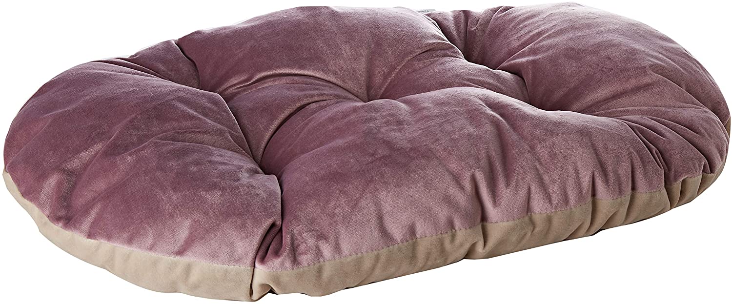 Ferplast Cat and dog cushion PRINCE 55/4, Padded pet bed, Double-face, Soft velvet, Washable, 55 x 36 cm, Pink