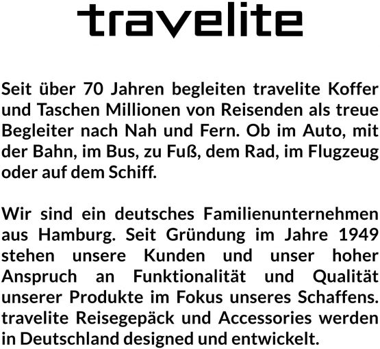 Travelite Roller Case 098488 Orlando 2 Wheel Trolley Medium 58 Liters Black 82775 - Image 2