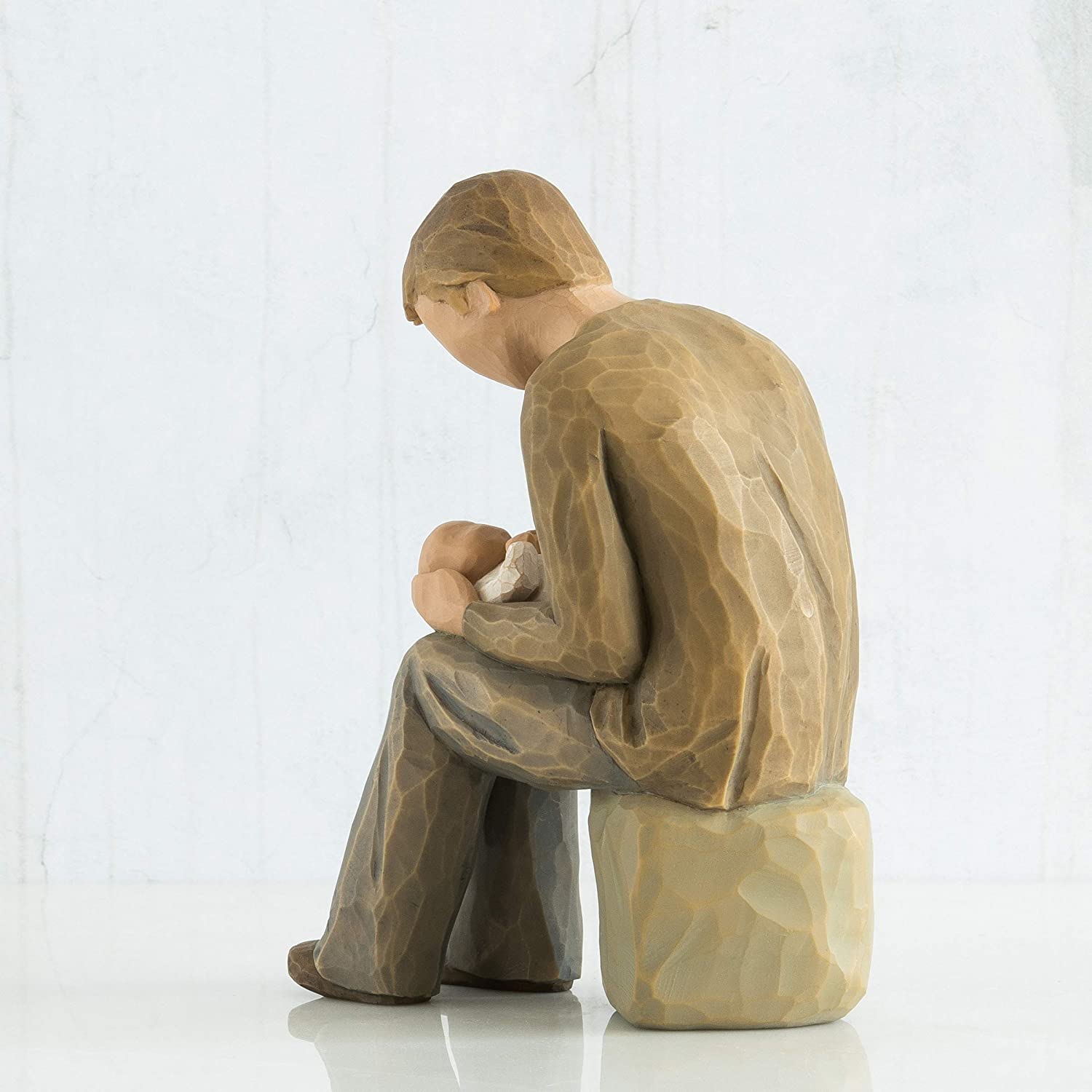 Willow Tree New Dad Figurine, Natural, Green, Blue, 6" height - Image 4
