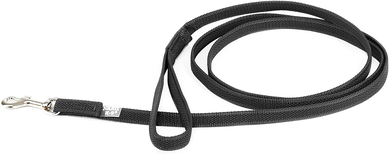 Color & Gray Super-Grip Leash with Handle, 14 mm x 2 m, Black-Gray