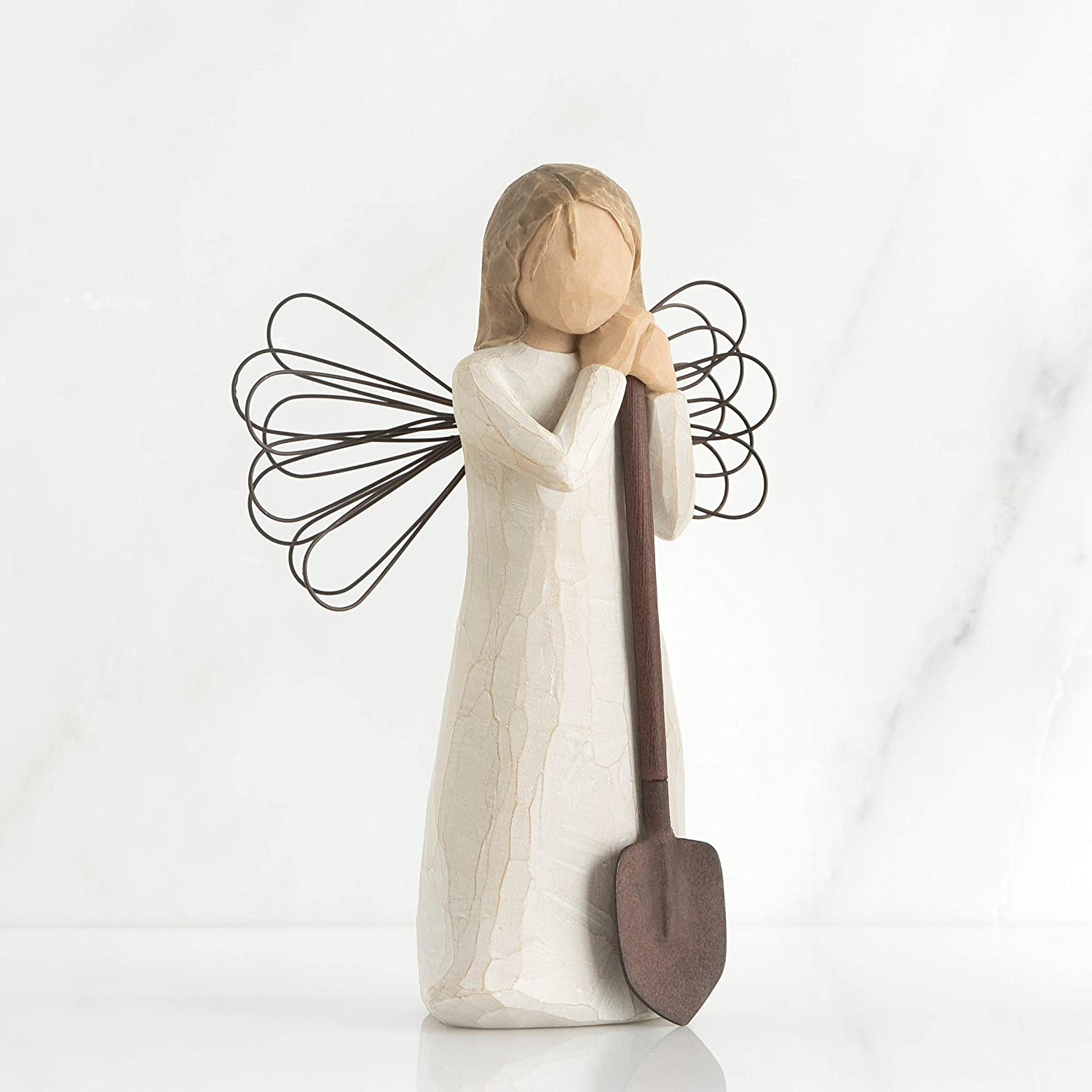 Willow Tree Angel of The Garden Figurine, Natural, 7 x 5.3 - Image 2