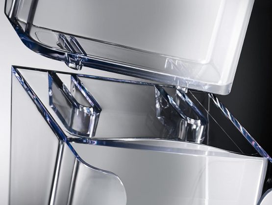SIGEL LH135 Wall-Mounted Literature Holder, for A4, with 3 compartments, acrylic, clear, 2 pcs. - Image 3