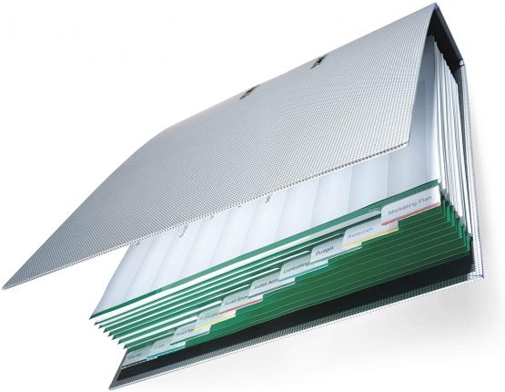Durable 622105 Index File with Sealed Tabs and 10 Insert Labels for A4 Sheets - Green - Image 4