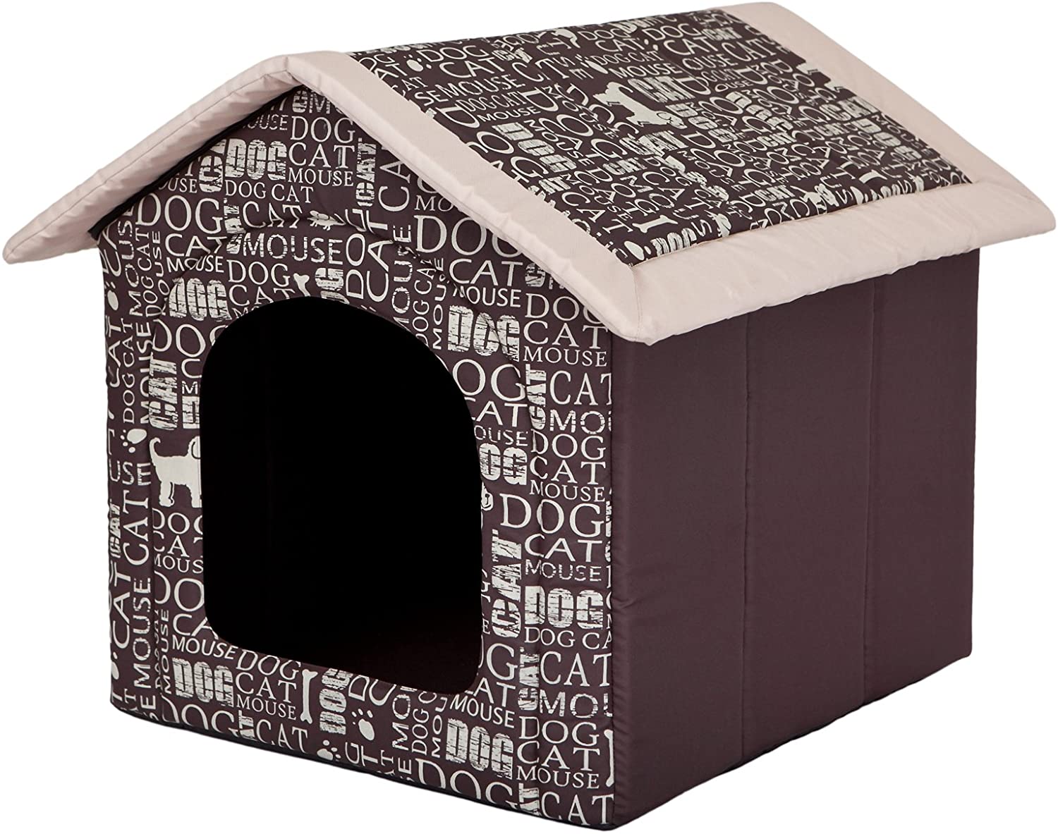Hobbydog R4 BUDNAP7 Doghouse R4 60 x 55 cm Subtitles, L, Brown, 1.4 kg