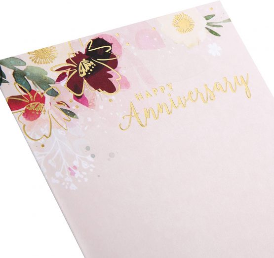 Anniversary Card from Hallmark - Classic Floral Design - Image 3