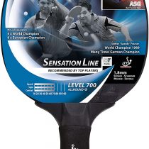 Donic-Schildkröt Sensation Line 700 Table Tennis Bat, ASG Handle, 1.8 mm Sponge, Avantgarde Pad - ITTF, 734403