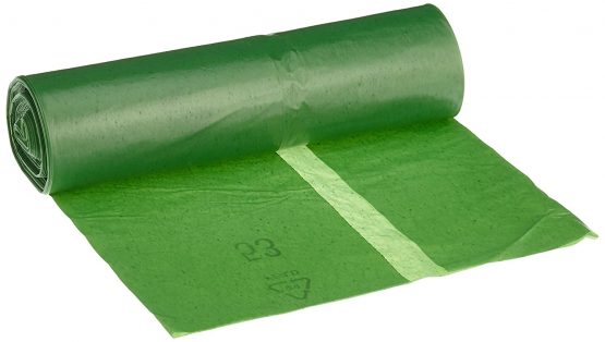 Deiss Type 60 Premium 12703 Rubbish Bags, 2 1/4 x 1000 mm, 25 per roll, Green