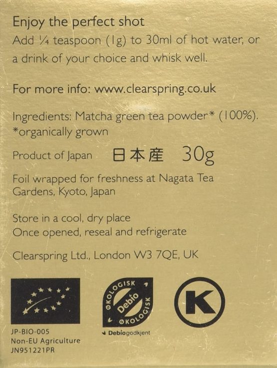 Clearspring Organic Japanese Matcha Green Tea Powder - Ceremonial Grade - Image 4