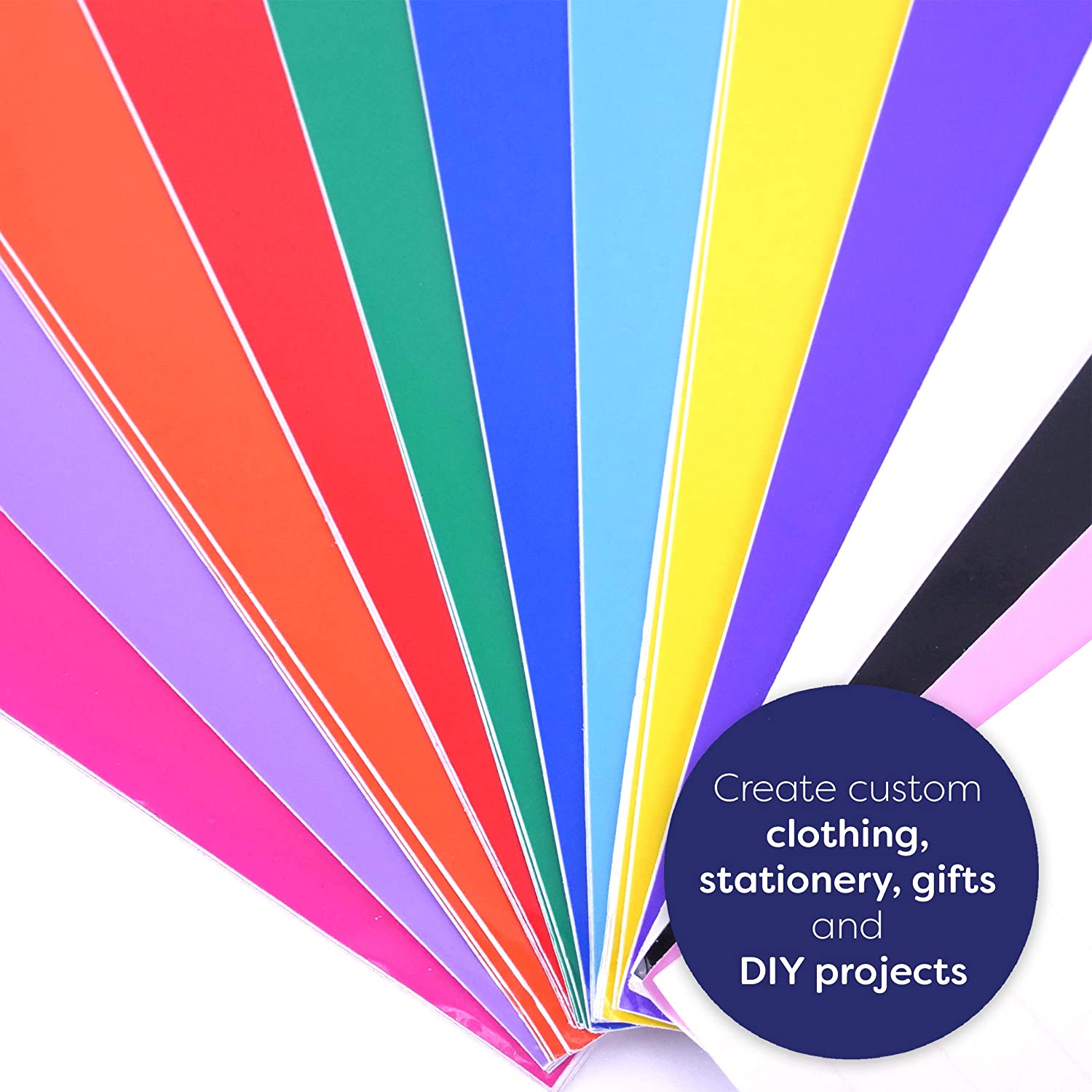 First Edition Adhesive Gloss Vinyl, Multicolour, 12"x12" Bumper Pack - Image 2