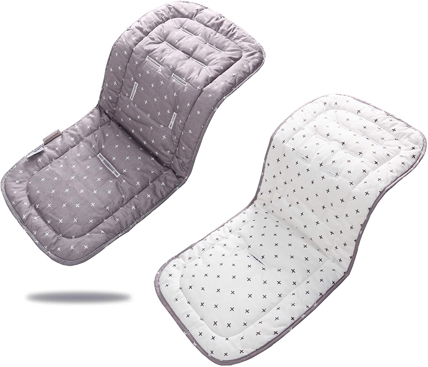 Baby Stroller Liner 38x 70 cm Pushchair Pad 3D Air Mesh Cotton Breathable Baby Cushion Pad for Universal Baby Stroller Buggy