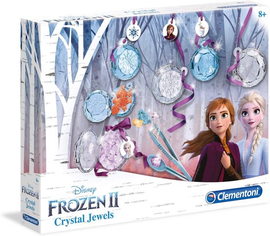 Clementoni 18511 -Disney Frozen 2-Crystal Olaf-Made in Italy Craft for Kids from 8 Years and Older-Jewellery Girl, English, Multi-Colour