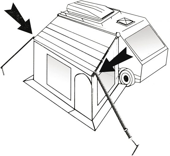 Bo-Camp - Storm band set - Universal - Clips - 3.5 meter Bo-Camp - Storm band set with clips - 3.5 meters - Image 4