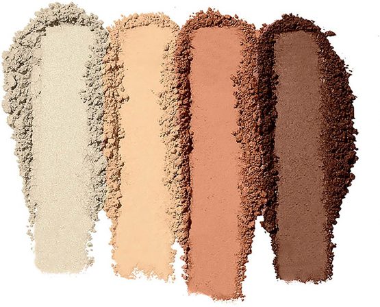 Contour Palette, 4 Shades, Customizable, Easy to Apply, Sculpts, Shades, Brightens, Light/Medium, Infused with Vitamin E, All-Day Wear 16g - Image 2