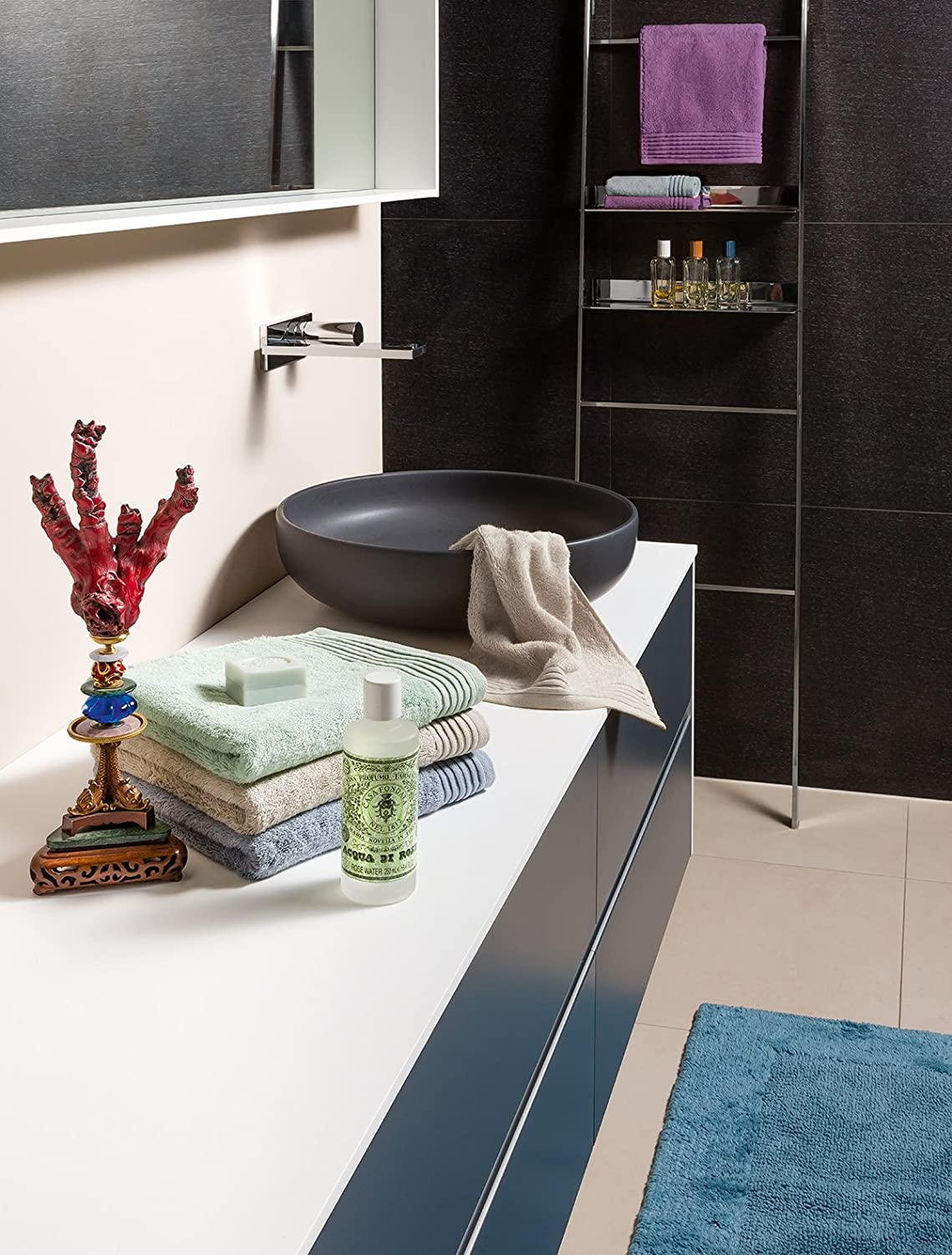 Möve Loft tufted bath mat 60 x 100 cm made of 100% cotton, arctic - Image 3