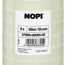 NOPI Transparent Film 66 m x 19 mm 8 Rolls