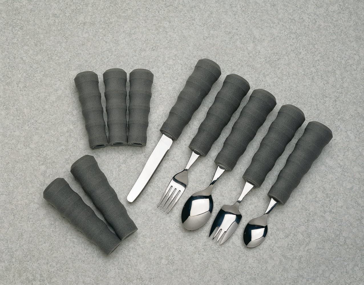 NRS Healthcare EasyGrip Handles - Small, Pack of 3, Grey - Image 2